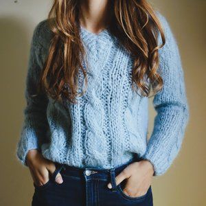 Vintage hand knitted Franzini sweater size medium